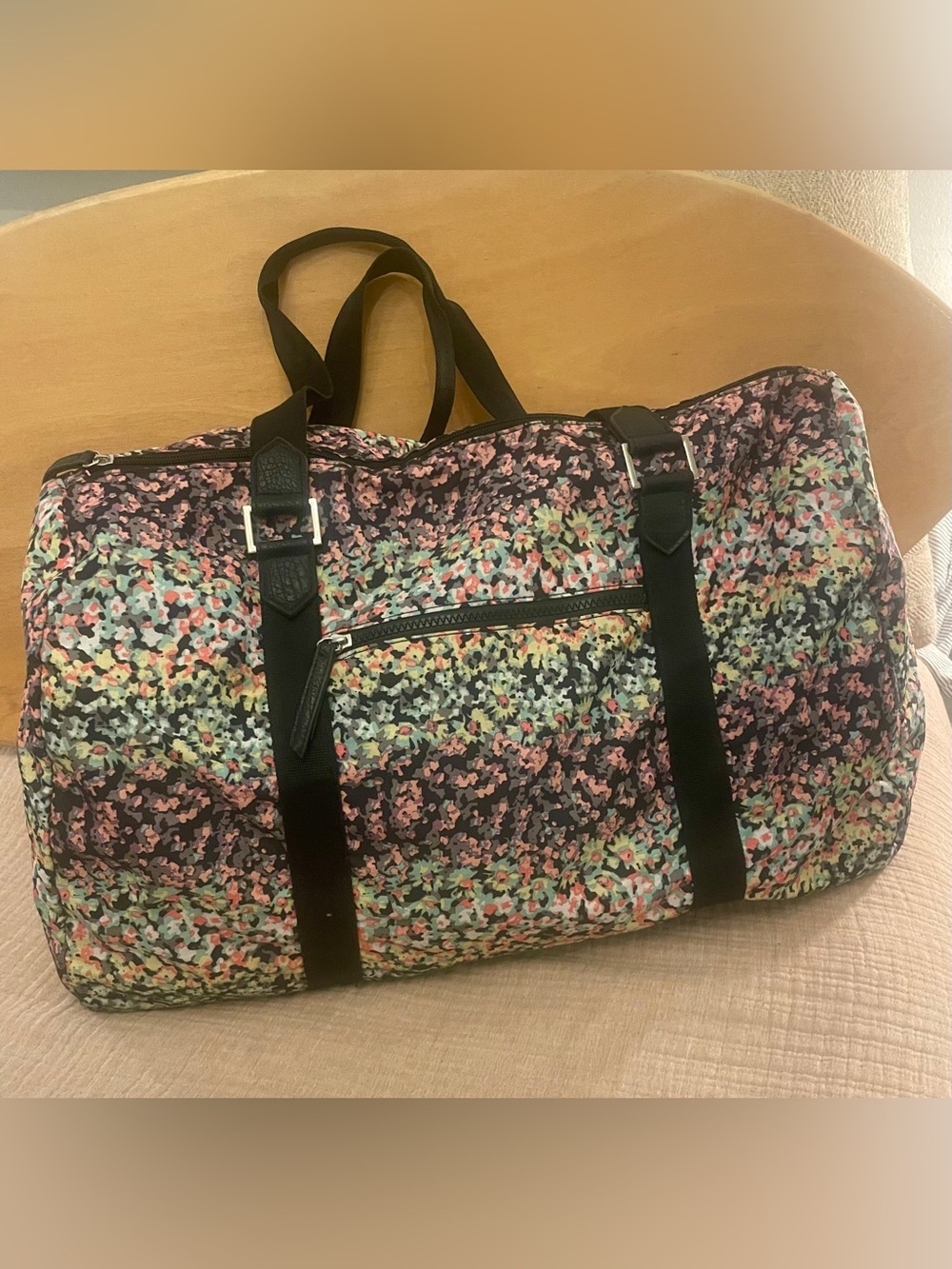 Joe Boxer Large Floral Weekender Duffel Bag - New